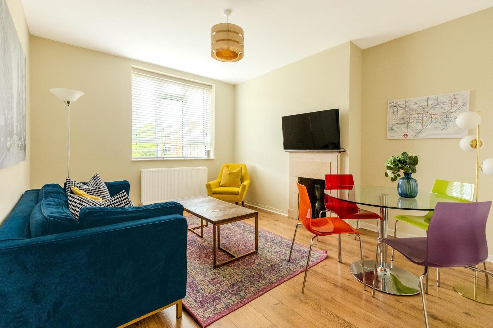 Bright Modern 1 Bedroom Flat, 5 Min To Vauxhall St Londra Dış mekan fotoğraf